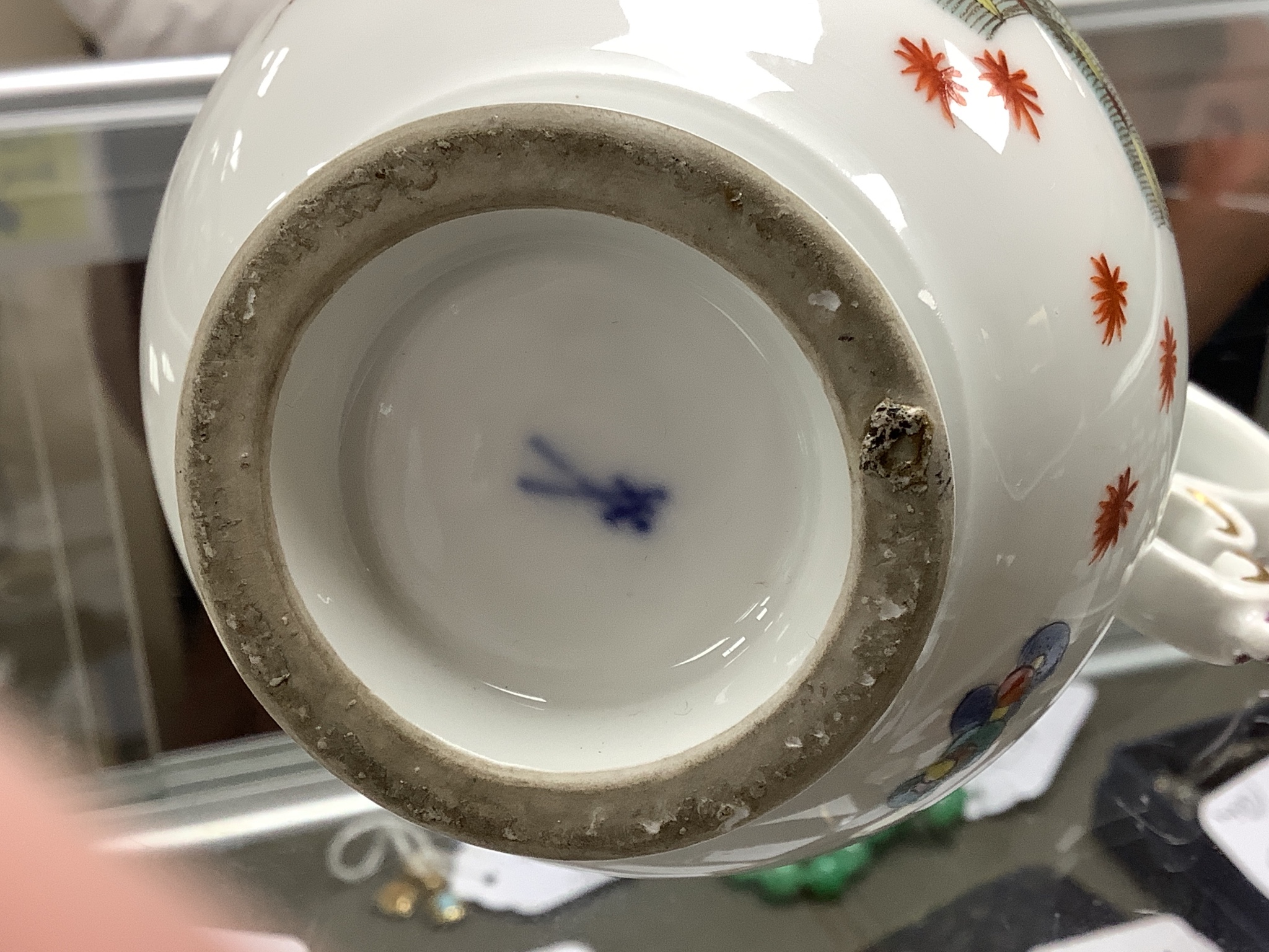 A Meissen Kakiemon jug, c.1740, 12.5cm high